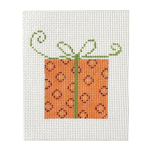 Package Orange Circles Painted Canvas Pippin  - 1