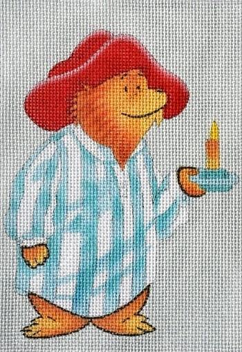 Paddington with Candle Painted Canvas Silver Needle  - 1