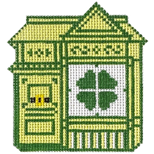 Painted Lady   St. Patrick Day Painted Canvas Audrey Wu Designs  - 1