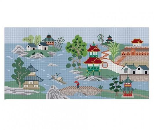 Painted Porcelain Painted Canvas Susan Roberts Needlepoint Designs Inc. 
