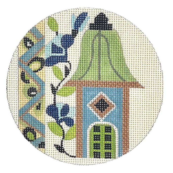 Paisley Birdhouse Painted Canvas Melissa Prince Designs  - 1