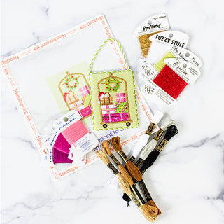Palm Beach Christmas   Luggage Cart Kit Kits Needlepoint To Go 
