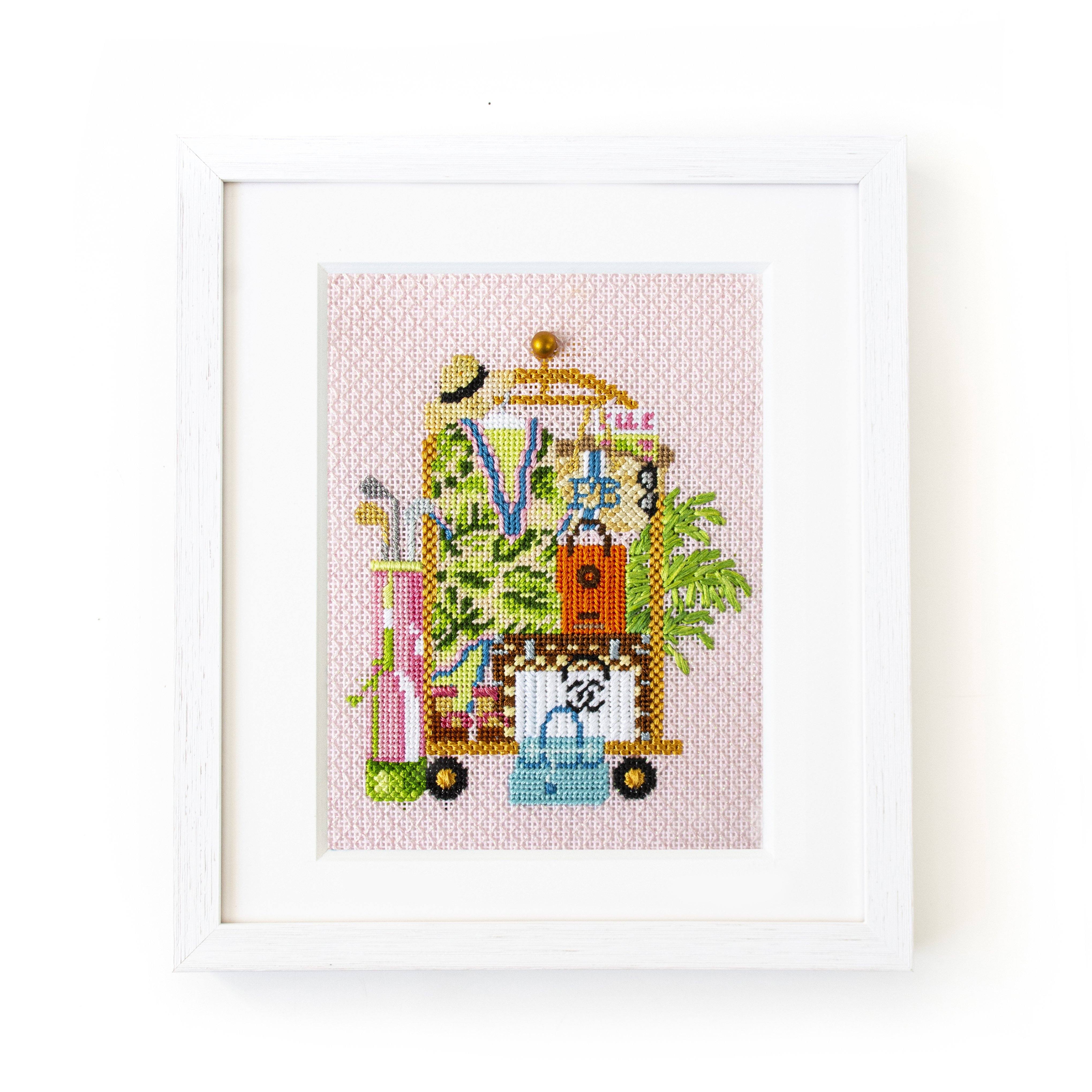 Palm Beach Luggage Cart Kit Kits Needlepoint To Go 
