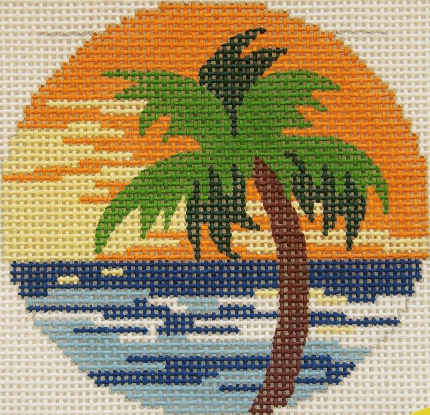 Palm Painted Canvas Lee's Needle Art Inc.  - 1