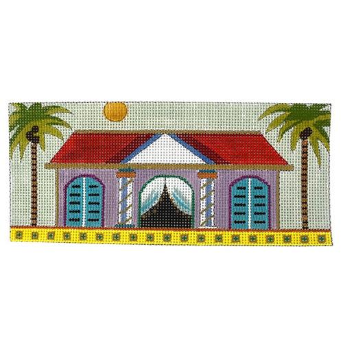Palm Tree House Painted Canvas Colors of Praise 
