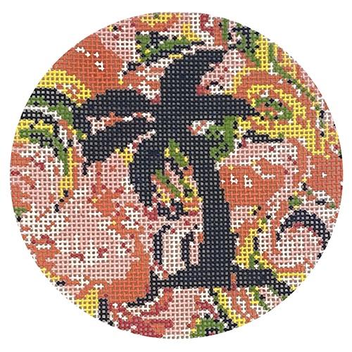 Palm Tree Ornament Painted Canvas Danji Designs 
