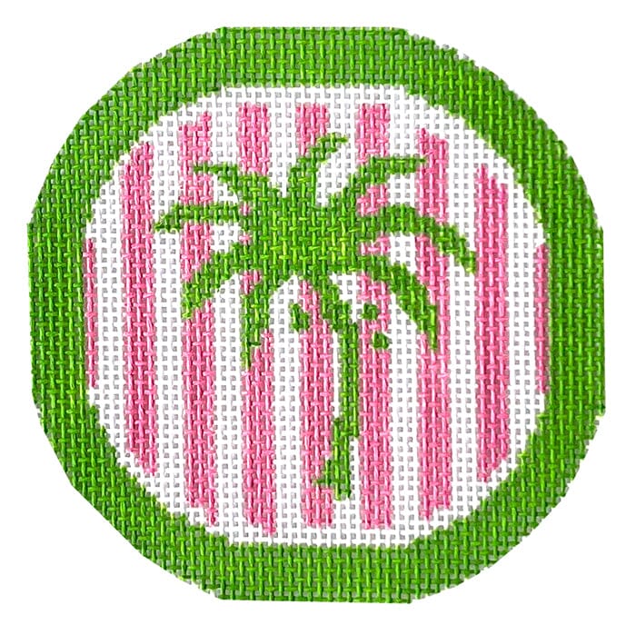 Palm Tree Painted Canvas Tina Griffin Designs  - 1