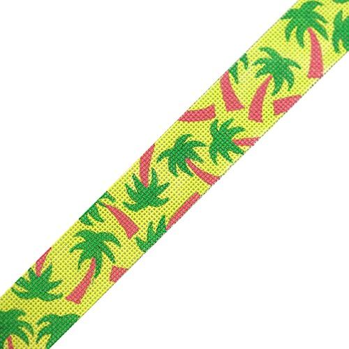 Palm Tree Paradise Belt Painted Canvas The Meredith Collection  - 1