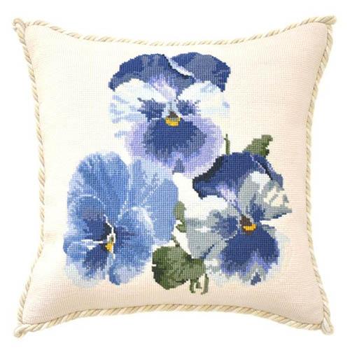 Pansies Needlepoint Kit Kits Elizabeth Bradley Design 
