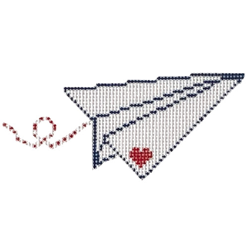 Paper Airplane Painted Canvas Audrey Wu Designs  - 1