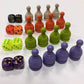 Parcheesi Set with Dice Cups, Dice & Game Pieces Painted Canvas Zecca 