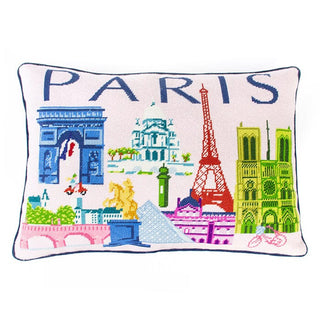 Paris Travel Pillow Kit Kits Needlepoint To Go 
