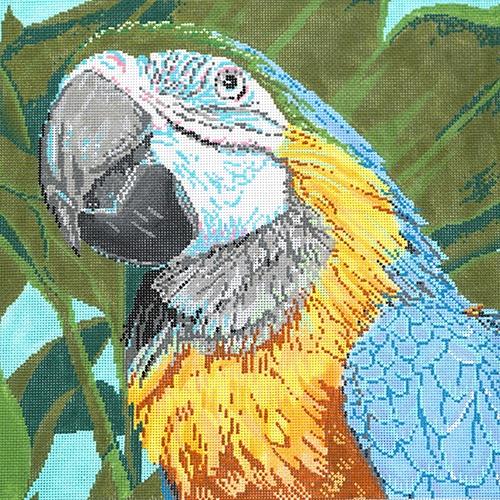 Parrot Blue/Yellow Macaw Painted Canvas The Meredith Collection  - 1