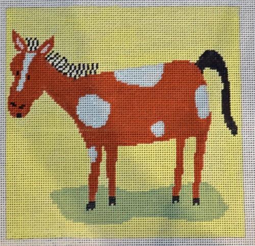 Pascal Horse Painted Canvas Birds of a Feather  - 1