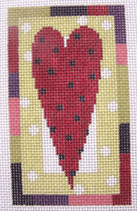 Pastel Heart Painted Canvas Pippin  - 1