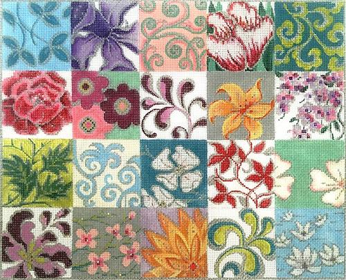 Patchwork Collage II Painted Canvas Alice Peterson Company  - 1