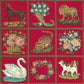 Patchwork Pieces Needlepoint Kit Kits Elizabeth Bradley Design Bright Red 