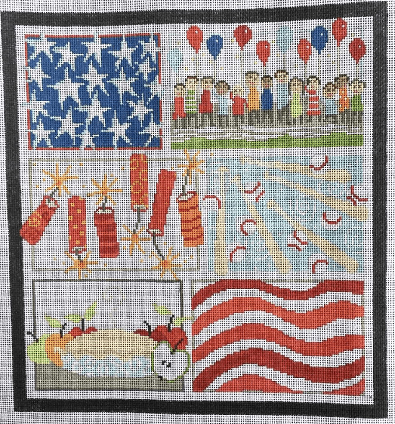 Patriotic Six Painted Canvas Pippin  - 1