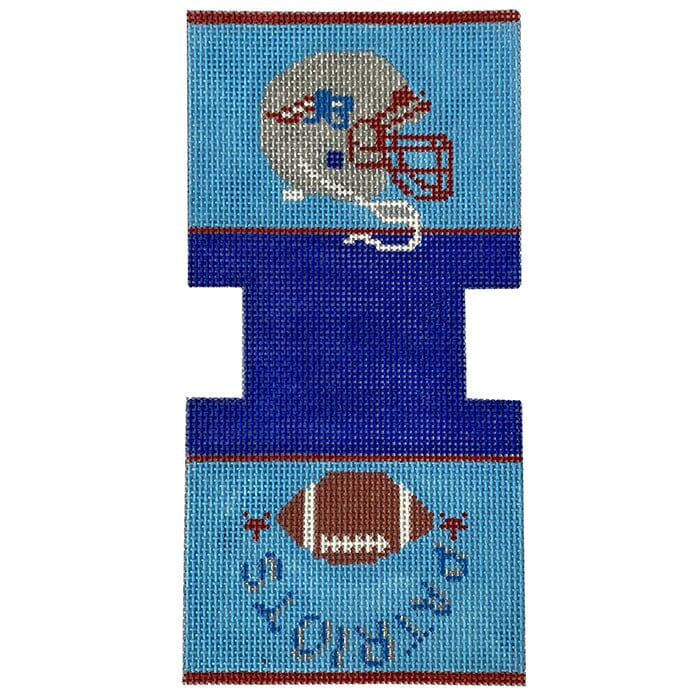 Patriots Mini Tote Bag Painted Canvas CBK Needlepoint Collections 
