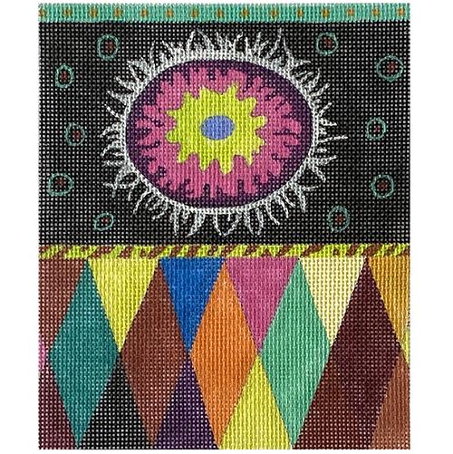 Pattern - Black/Pink/Green Painted Canvas Colors of Praise 