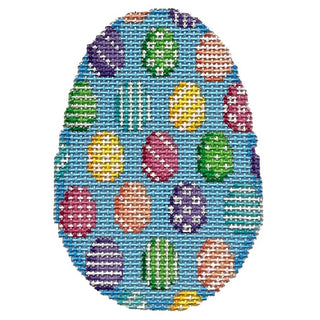 Patterned Eggs Egg Painted Canvas Associated Talents 
