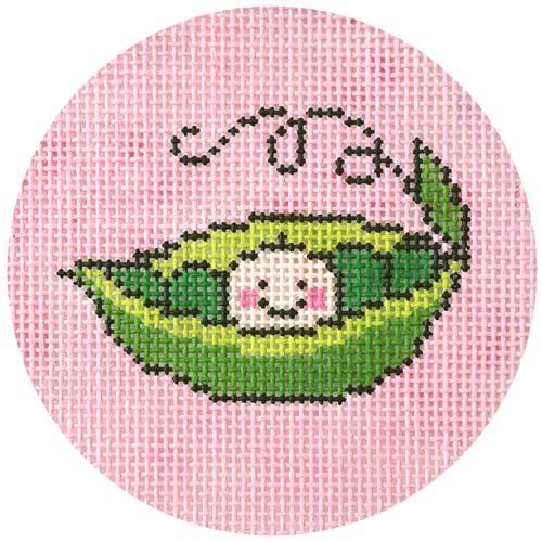 Pea in a Pod Painted Canvas Lee's Needle Art Inc.  - 1