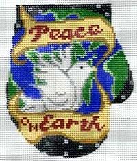 Peace On Earth Dove Mitten Painted Canvas The Meredith Collection 