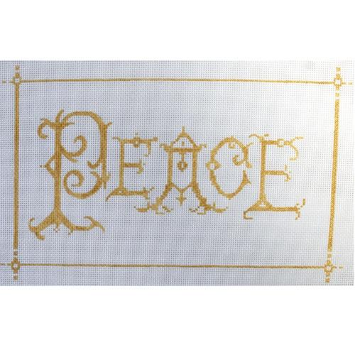 Peace Painted Canvas The Plum Stitchery 