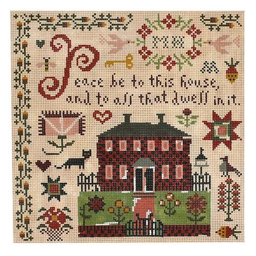 Peace Sampler Painted Canvas Birds of a Feather 