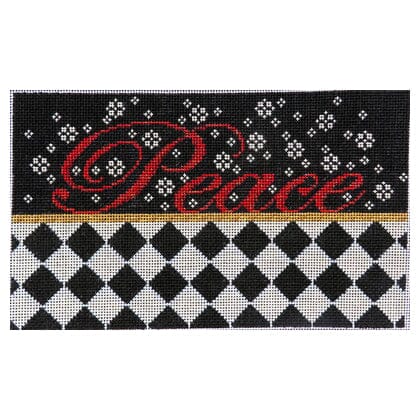 "Peace" Sign Painted Canvas Associated Talents 
