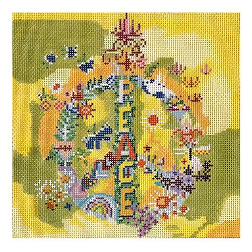 Peace Tattoo Painted Canvas Birds of a Feather  - 1