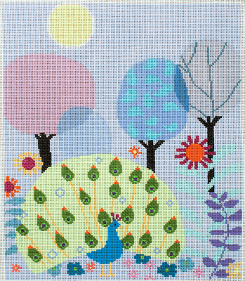 Peacock Painted Canvas Birds of a Feather  - 1