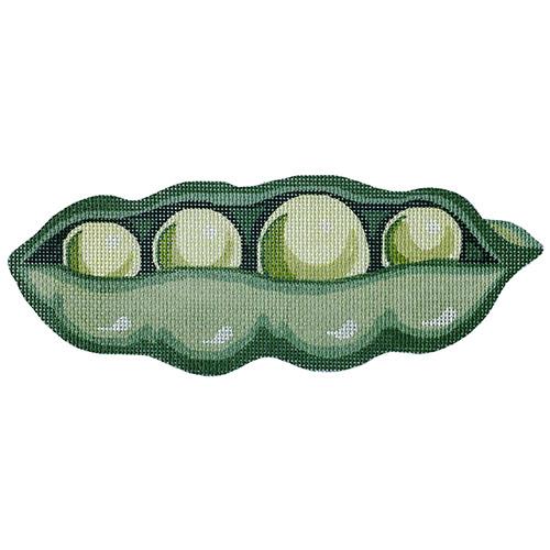 Peapod Ornament Painted Canvas The Colonial Needle Company 
