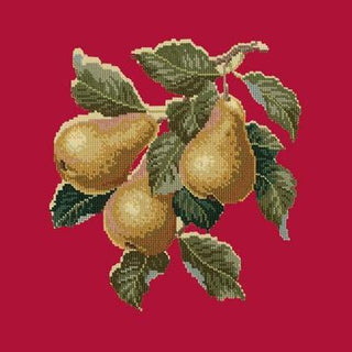 Pears Needlepoint Kit Kits Elizabeth Bradley Design Bright Red 
