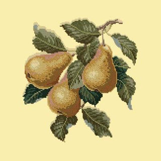 Pears Needlepoint Kit Kits Elizabeth Bradley Design Butter Yellow 

