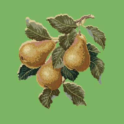 Pears Needlepoint Kit Kits Elizabeth Bradley Design Grass Green 
