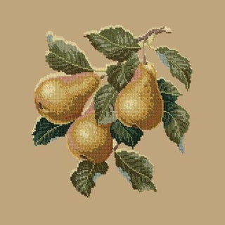 Pears Needlepoint Kit Kits Elizabeth Bradley Design Sand 
