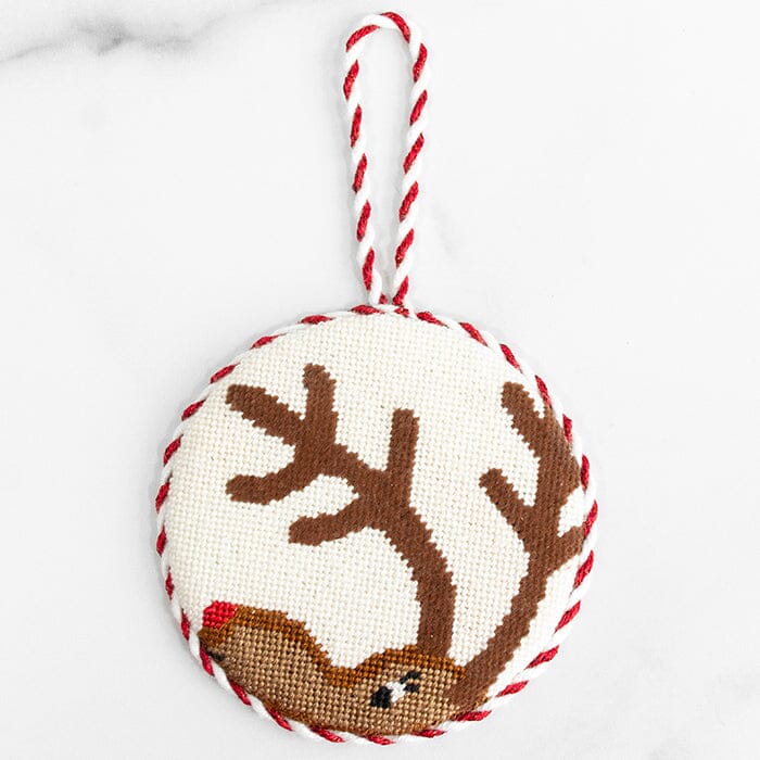 Deer Santa - Cross Stitch Ornament Kit