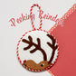 Peeking Reindeer Ornament Kit & Online Class Online Course Needlepoint.Com 