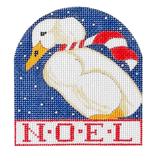 Peking Duck Noel Ornament Painted Canvas Chris Lewis Distributing 