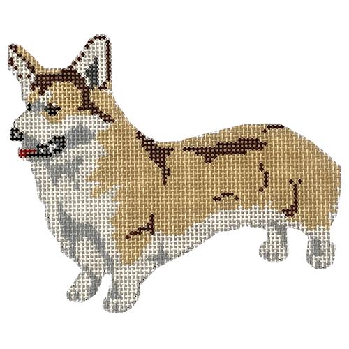 Pembroke Welsh Corgi Painted Canvas PIP & Roo 
