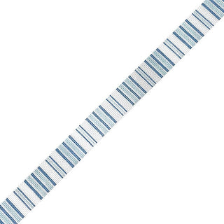 Pencil Stripe Belt   Blues Painted Canvas Little Stitches Needleworks 
