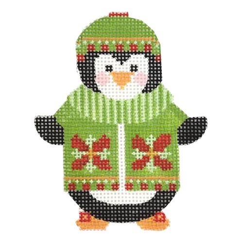 Penguin Boy 2 Painted Canvas Danji Designs  - 1