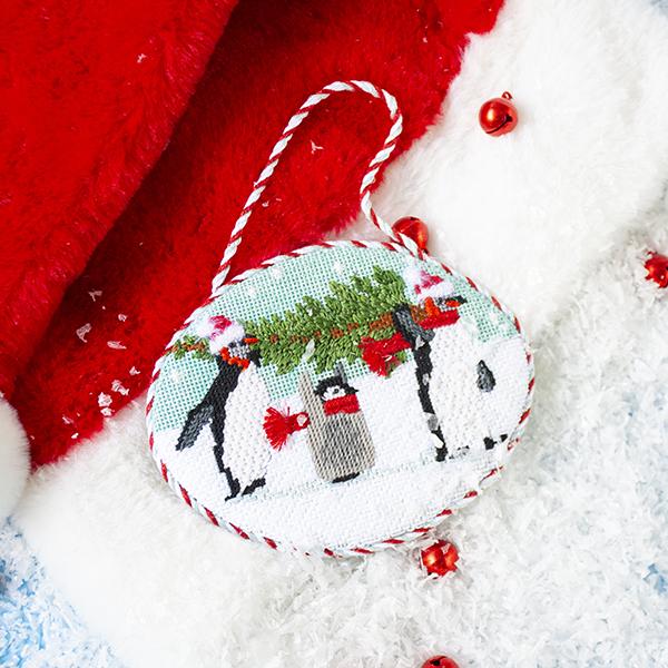 Penguins Bringing Home the Tree Kit Kits Scott Church Creative 
