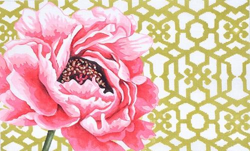 Peony Trellis on 18 Painted Canvas Kirk & Bradley 