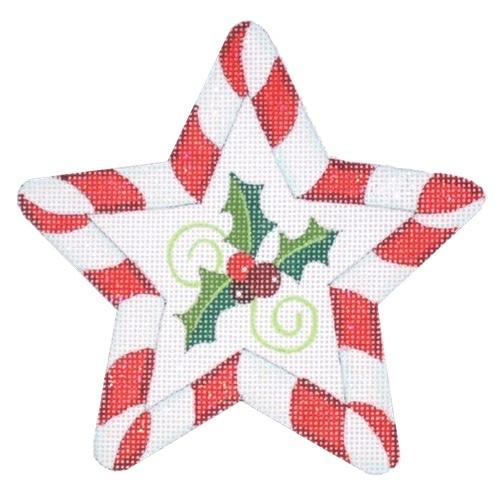 Peppermint Star Painted Canvas Raymond Crawford Designs 