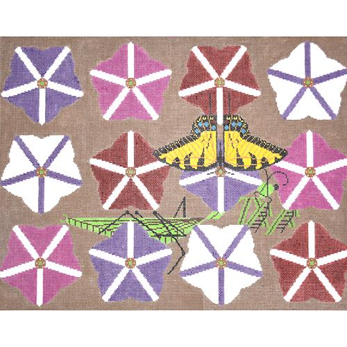 Peril in Petunias Painted Canvas Charley Harper  - 1