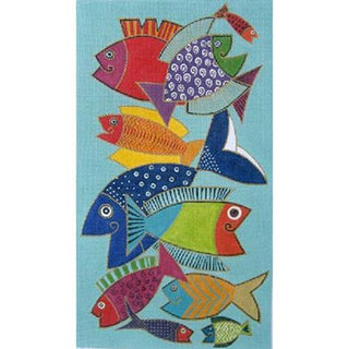 Pescado Painted Canvas Laurel Burch 
