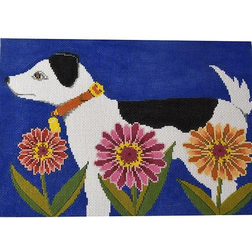 Petal Pusher - Dog Painted Canvas The Meredith Collection 
