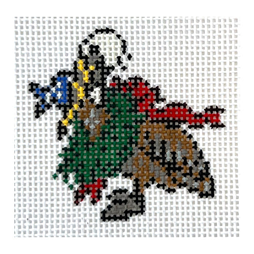 Pete Pelican Ornament Painted Canvas Cooper Oaks Design 
